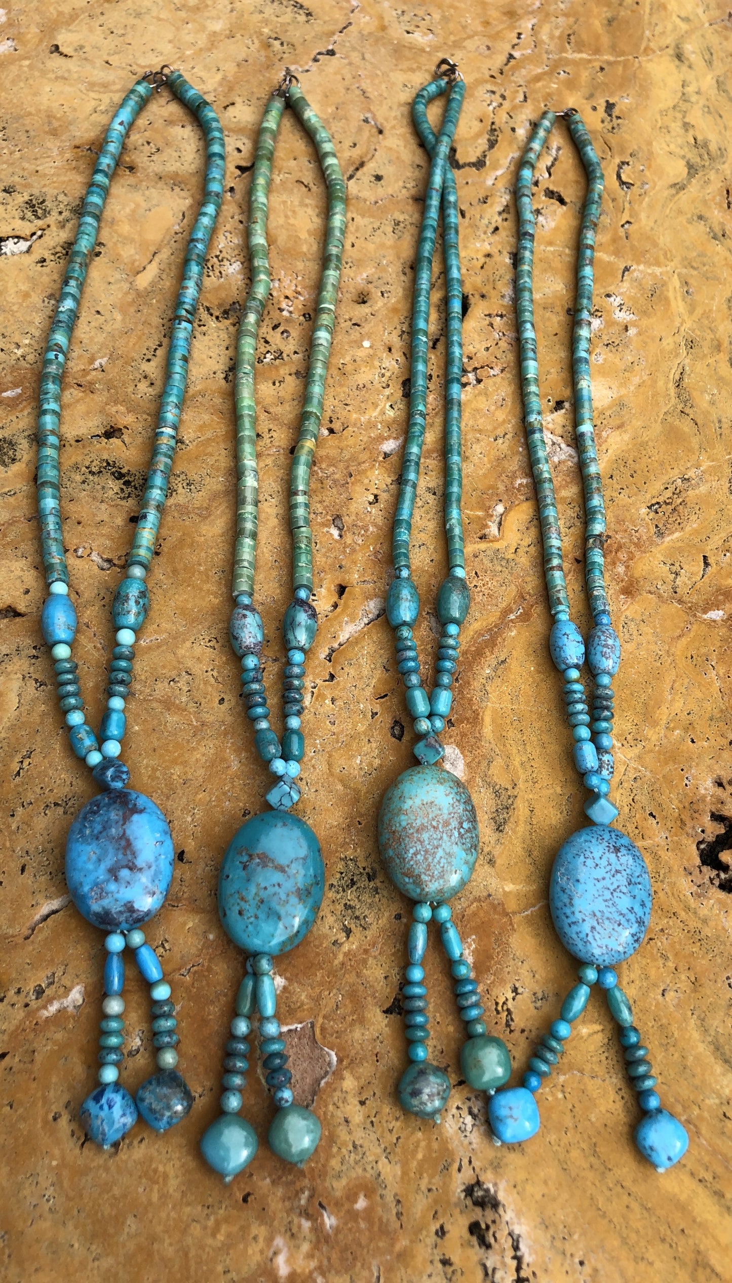 Natural Turquoise Oval Necklace