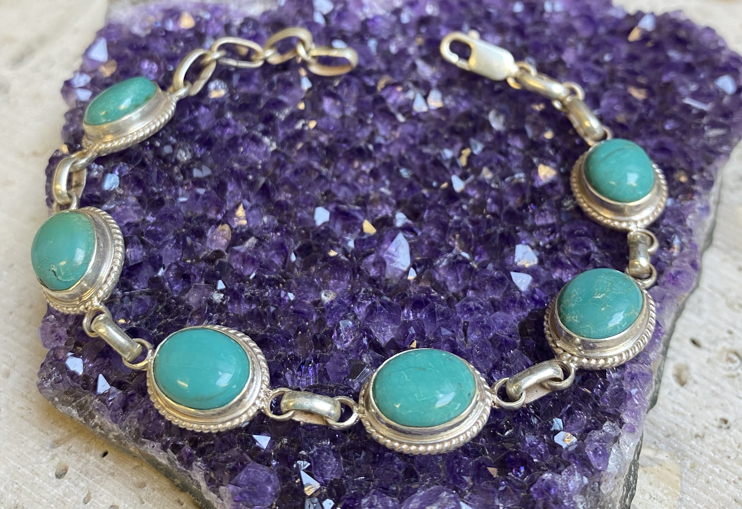 Sterling Silver Turquoise Bracelet