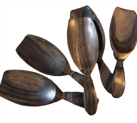 Sono Wood Mini Spoon Scoops - Set of 5