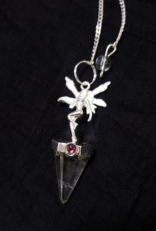 Fairy Pendulum w Clear Quartz