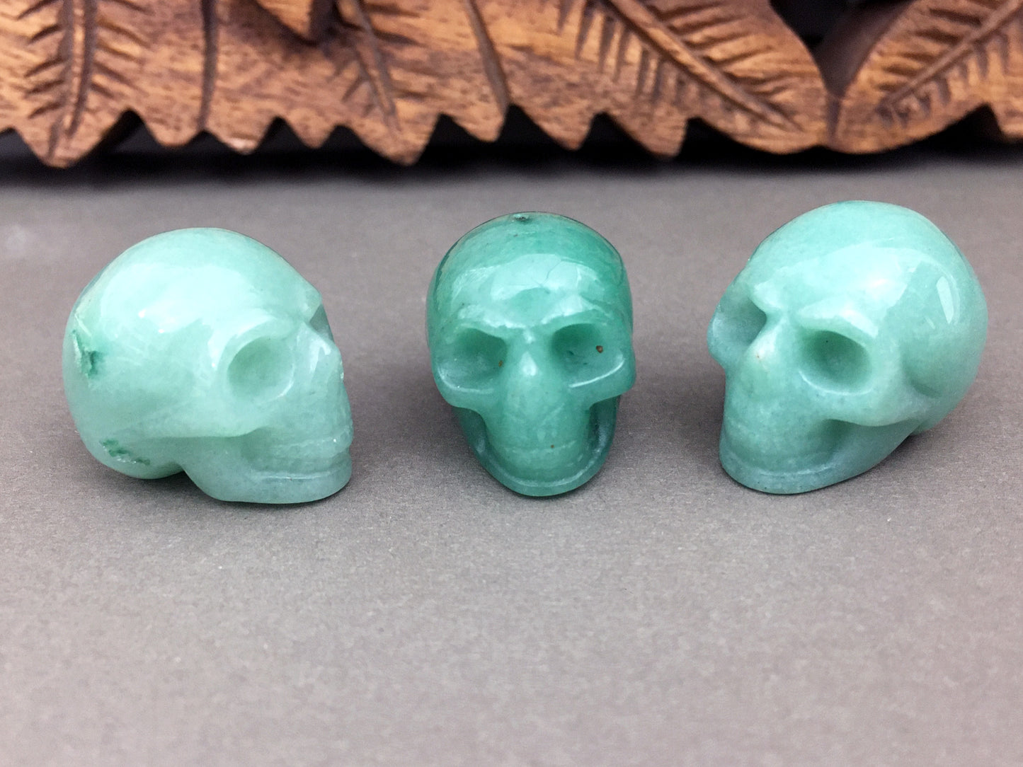 Green Aventurine Skull