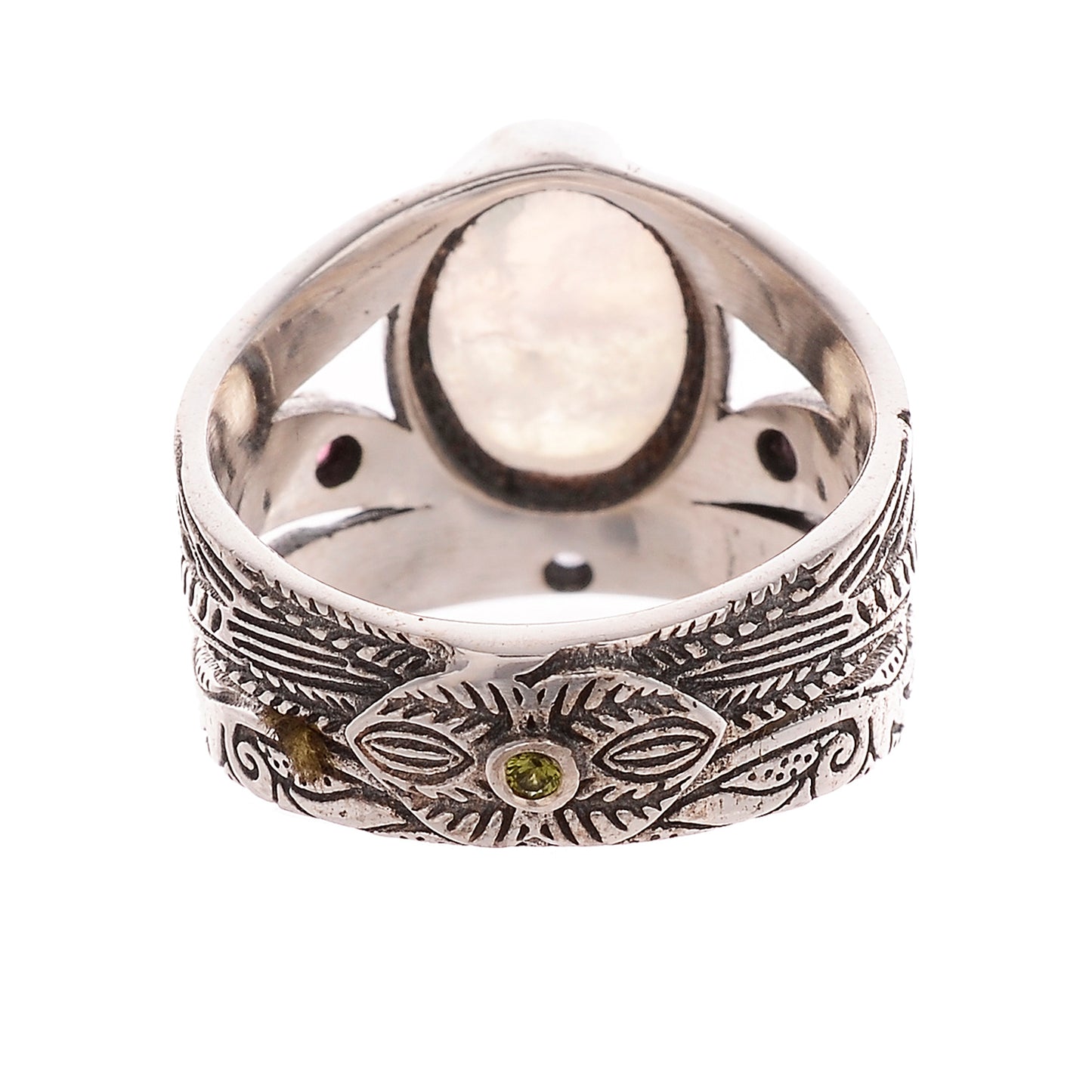 Sterling Silver Hand Etched Ring