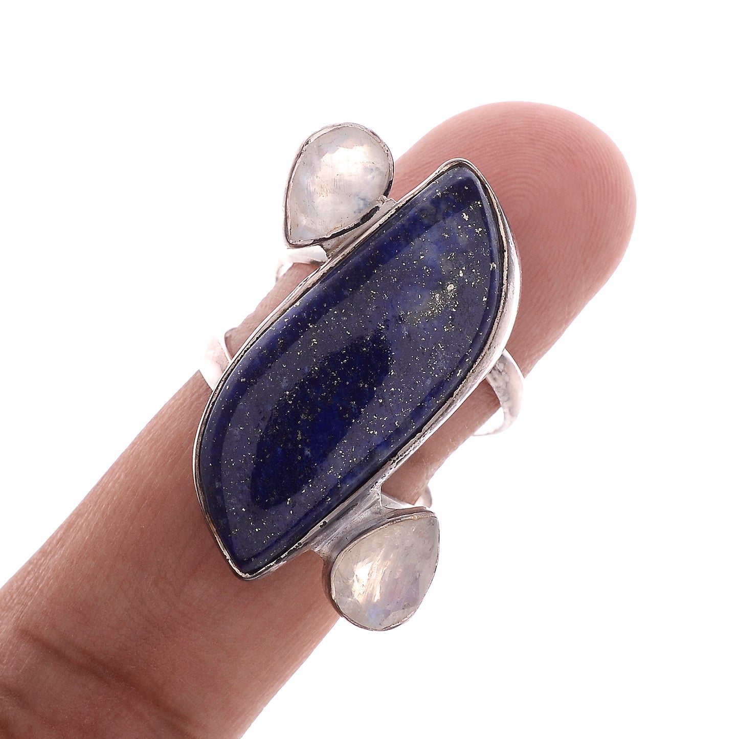 Sterling Silver Three Stone Ring - Available in 4 Stones