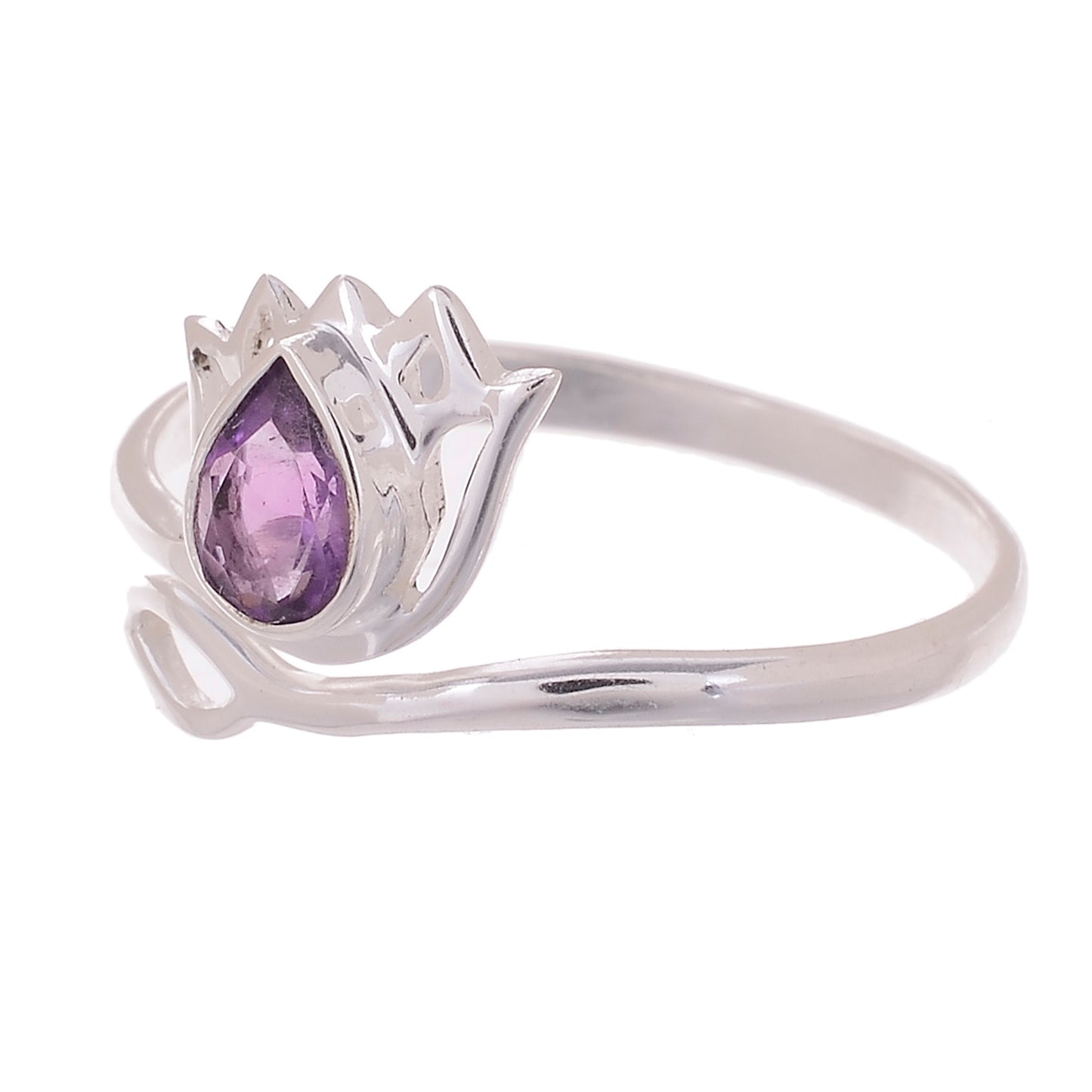 Sterling Silver Lotus Flower Ring