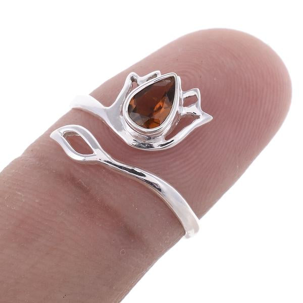Sterling Silver Lotus Flower Ring