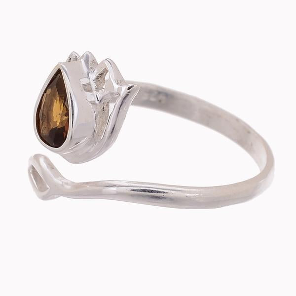 Sterling Silver Lotus Flower Ring