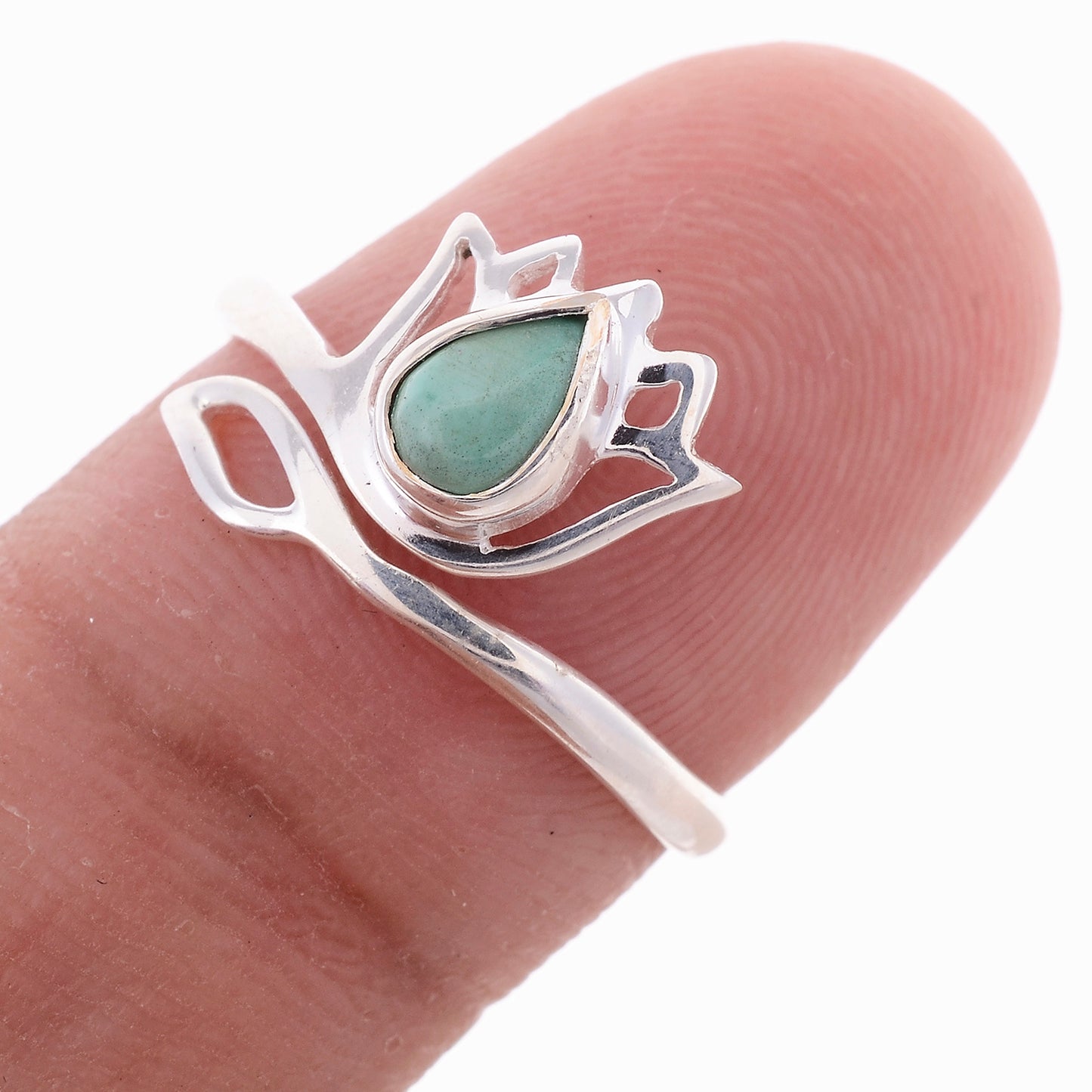 Sterling Silver Lotus Flower Ring