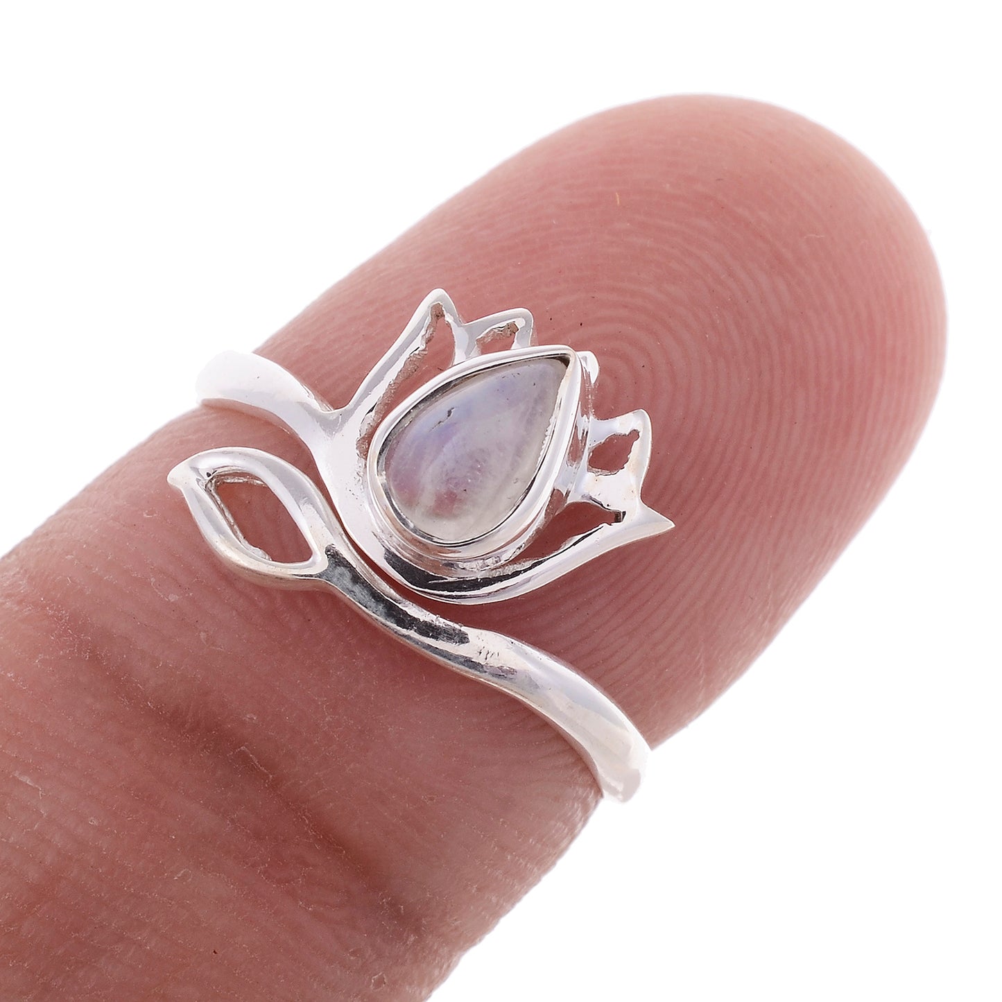 Sterling Silver Lotus Flower Ring