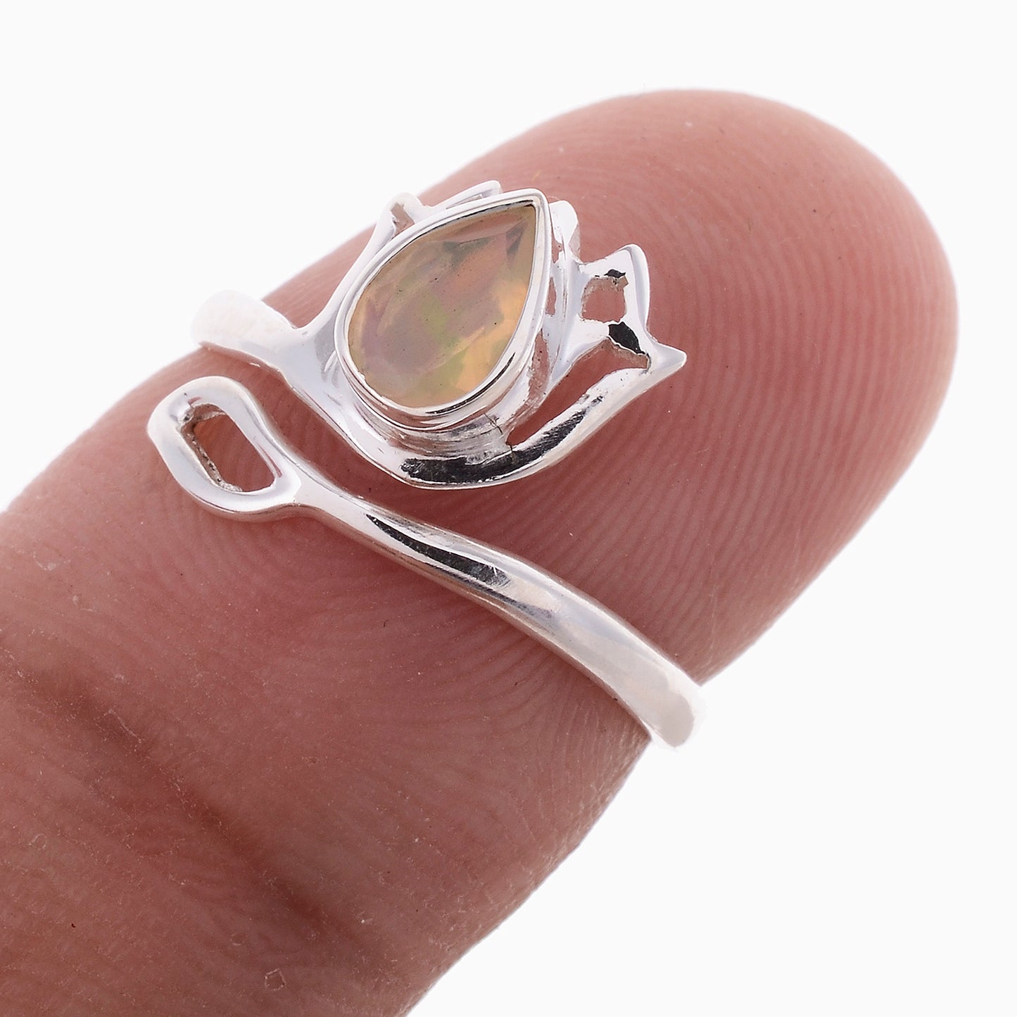 Sterling Silver Lotus Flower Ring