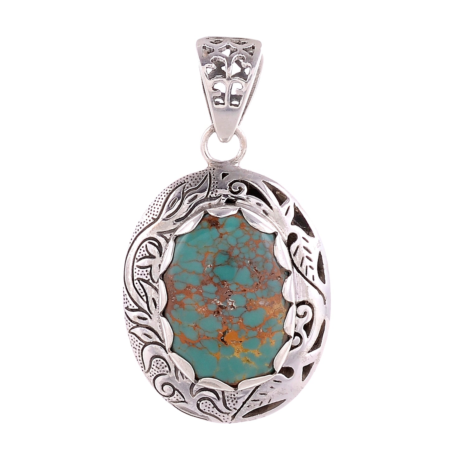 Sterling Silver Hand Etched Pendant - Available in 11 Stones