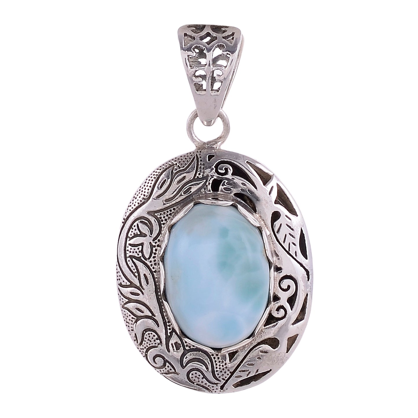 Sterling Silver Hand Etched Pendant - Available in 11 Stones