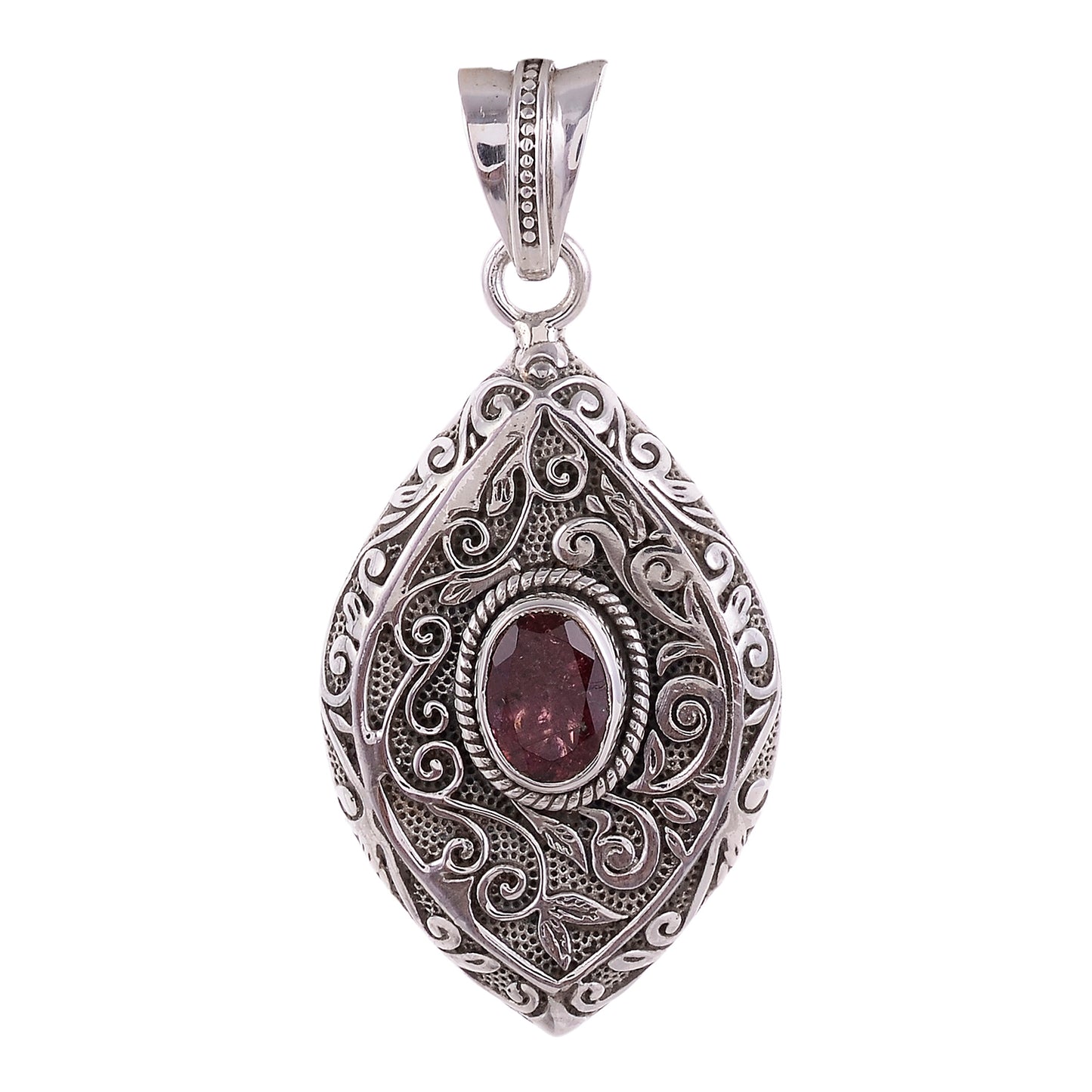Sterling Silver Special Jayli work Gemstone Pendant