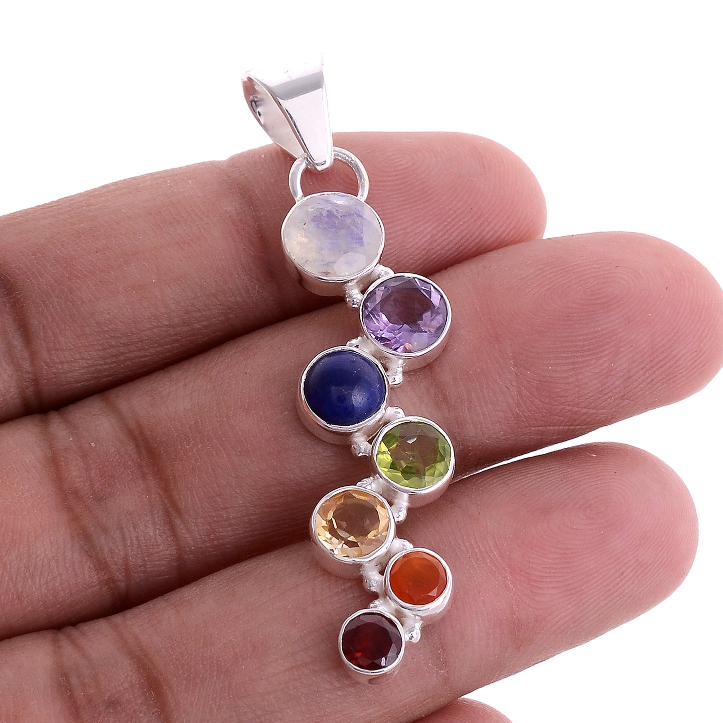 Sterling Silver Chakra Pendant