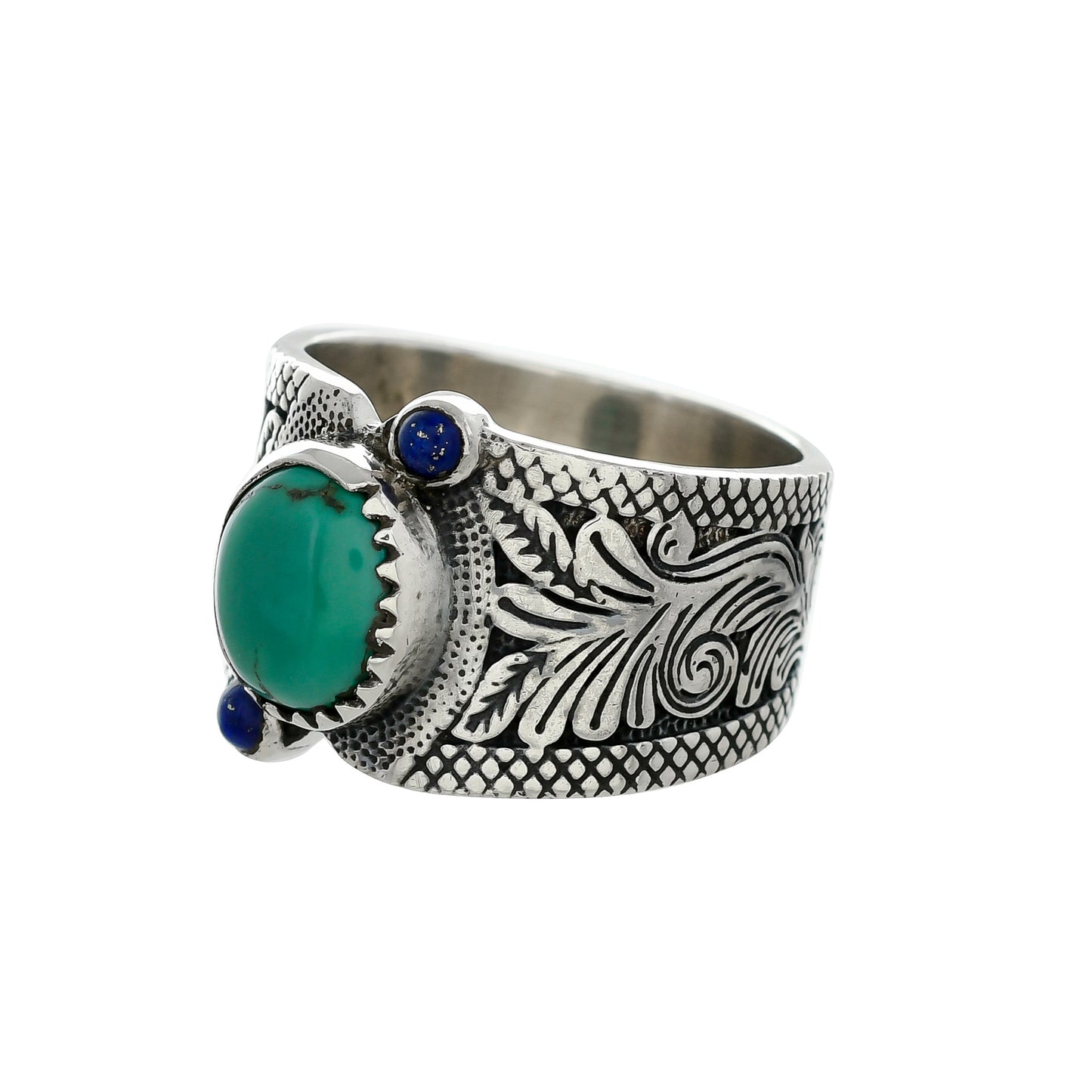 Sterling Silver Asymetric three stone rings