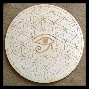 Flower of Life Eye of Horus Crystal Grids