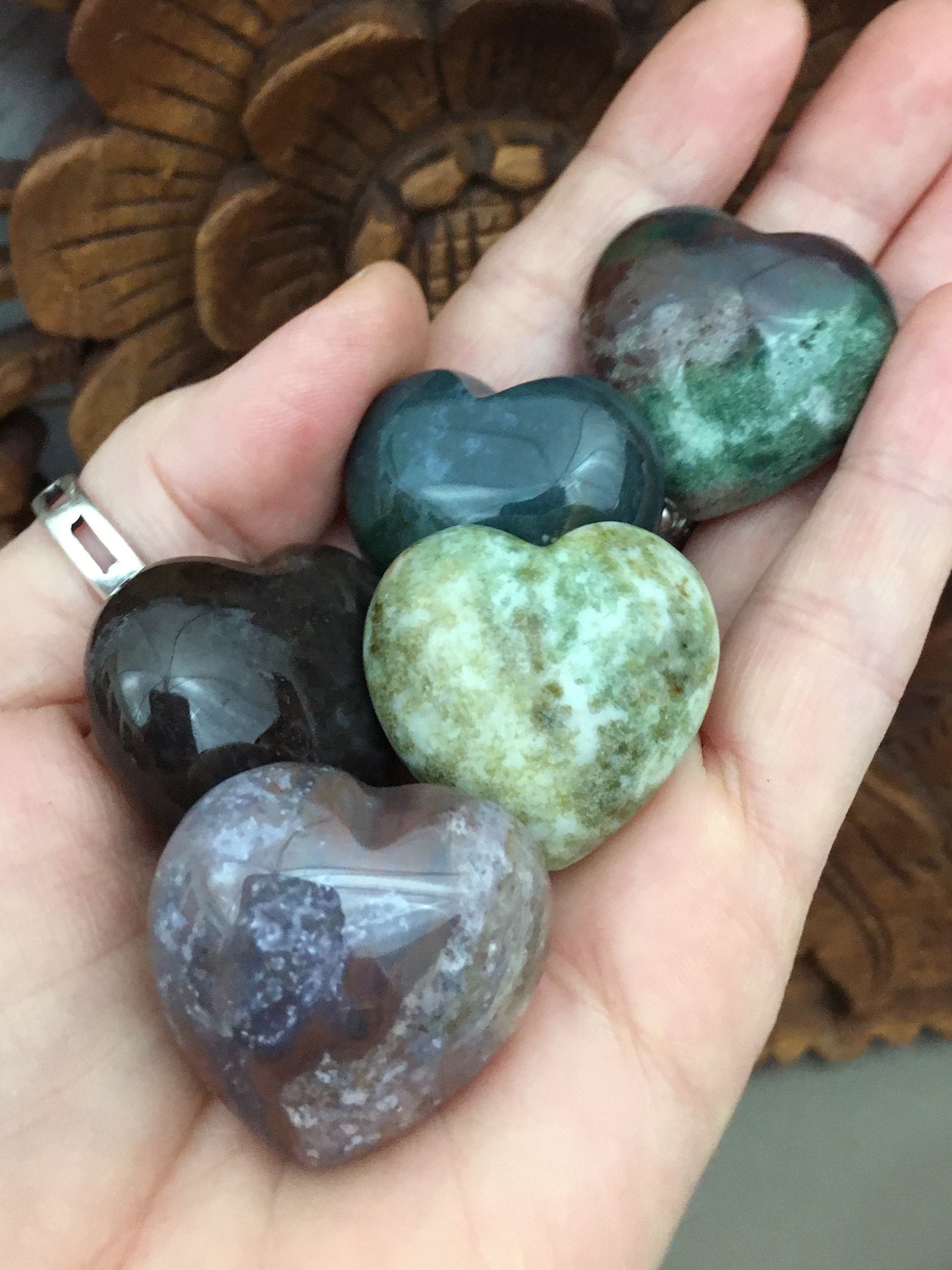 Fancy Jasper Pocket Hearts
