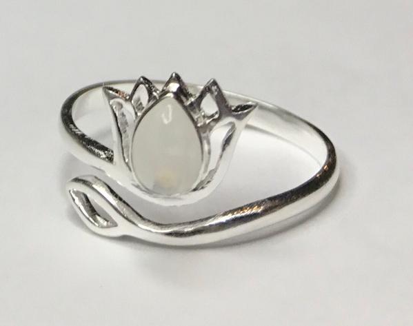 Sterling Silver Lotus Flower Ring