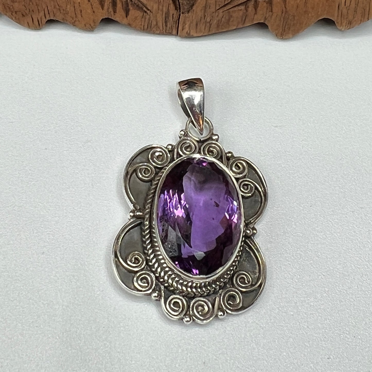 Natural Large Stone African Amethyst Pendants