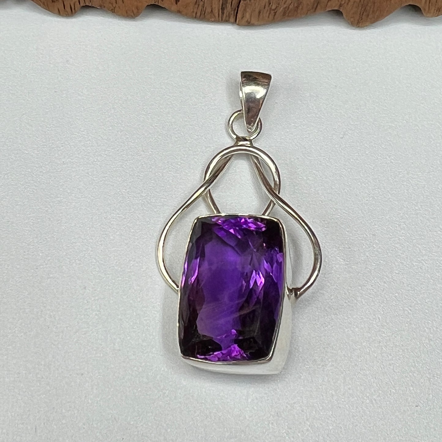 Natural Large Stone African Amethyst Pendants