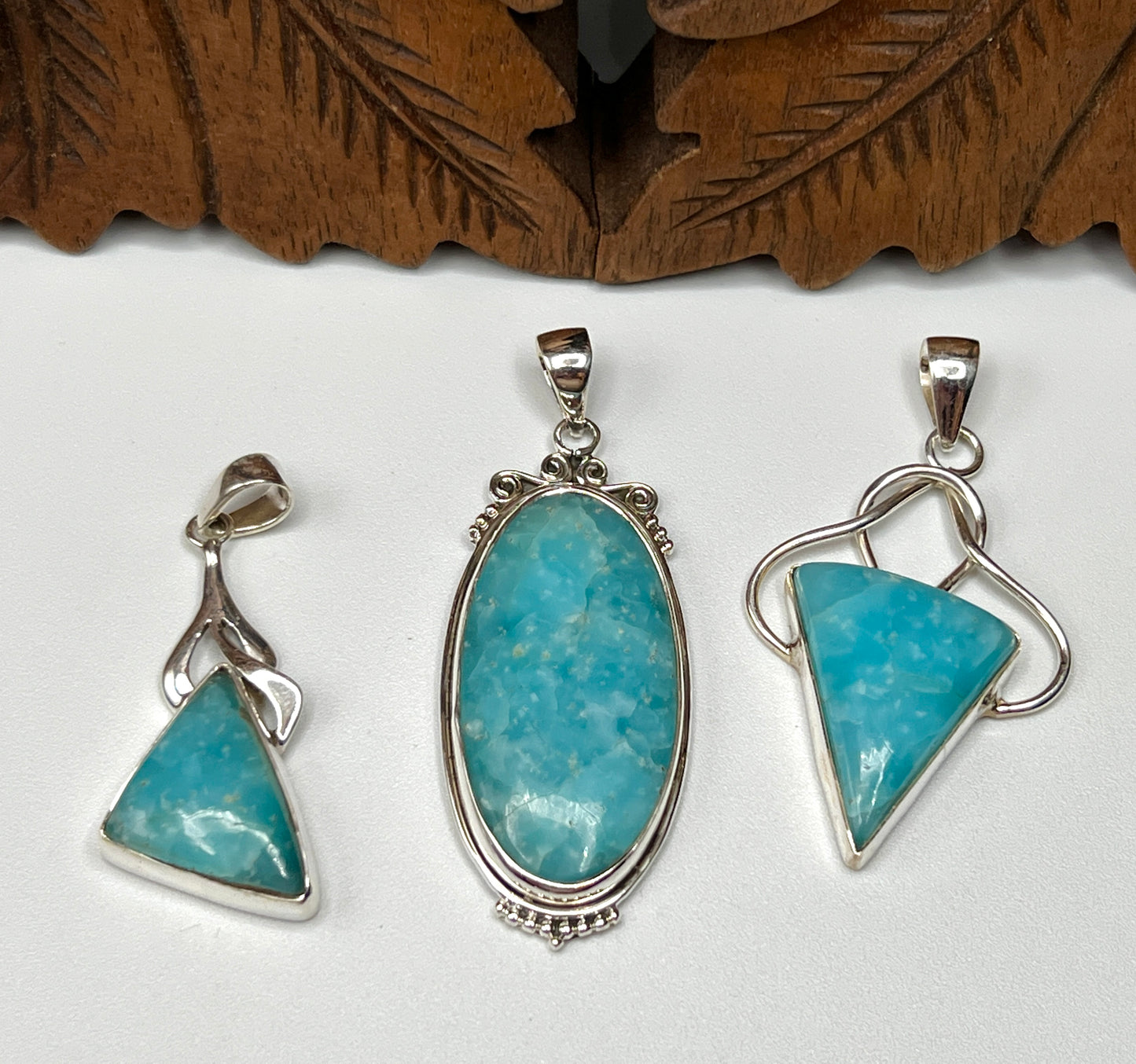 Hemimorphite Pendants