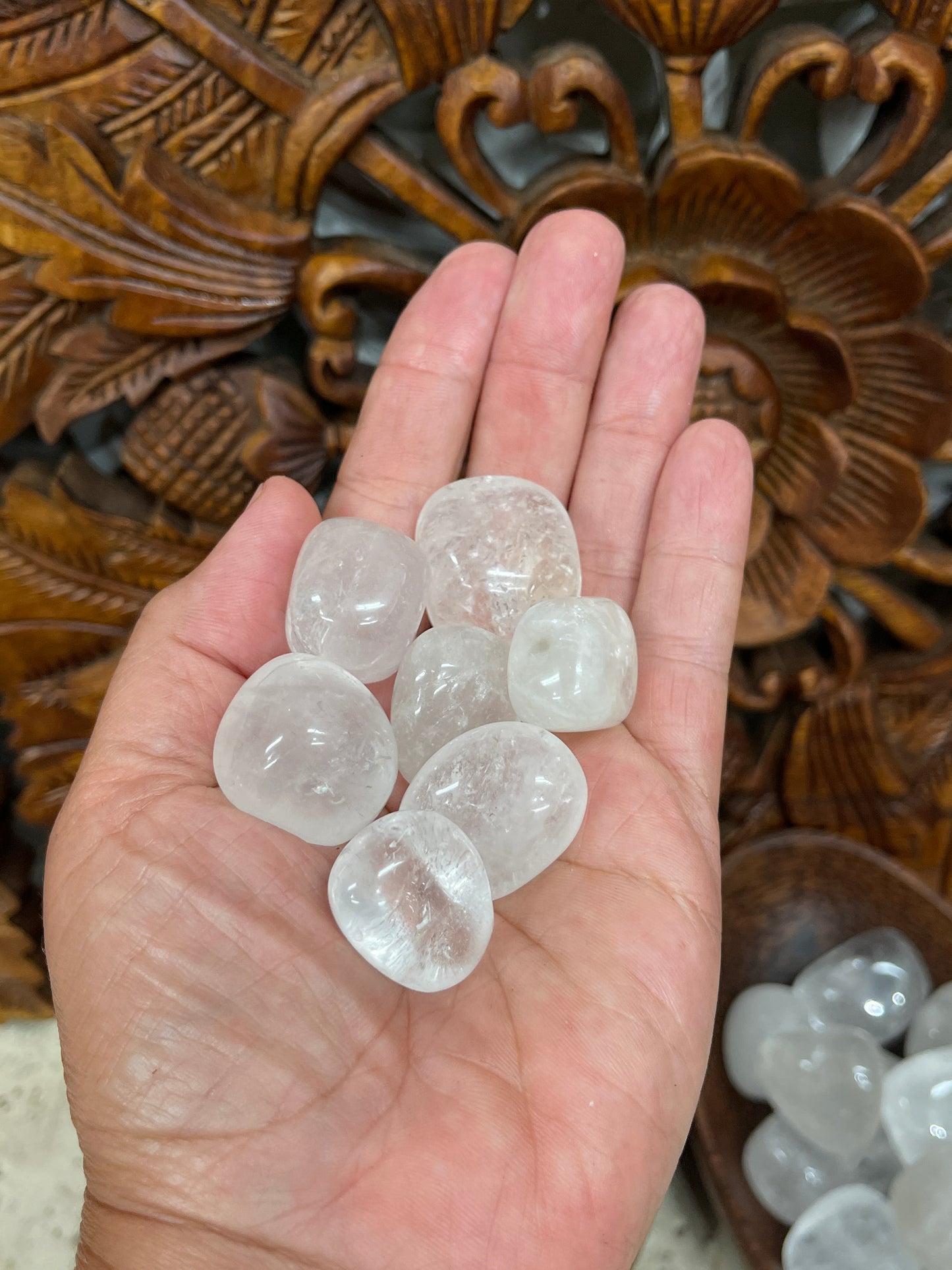 Clear Quartz Crystal Tumbles