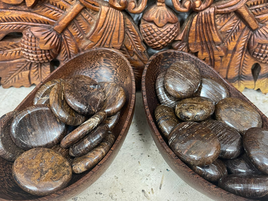 Bronzite Palm Stones & Worry Stones
