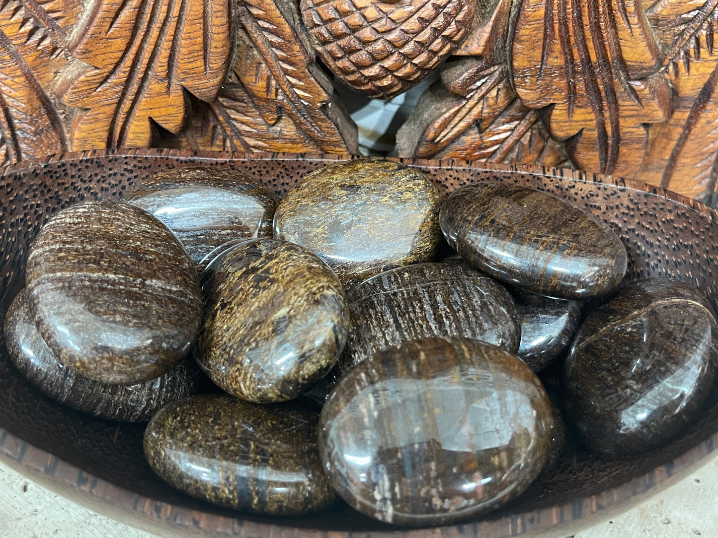 Bronzite Palm Stones & Worry Stones