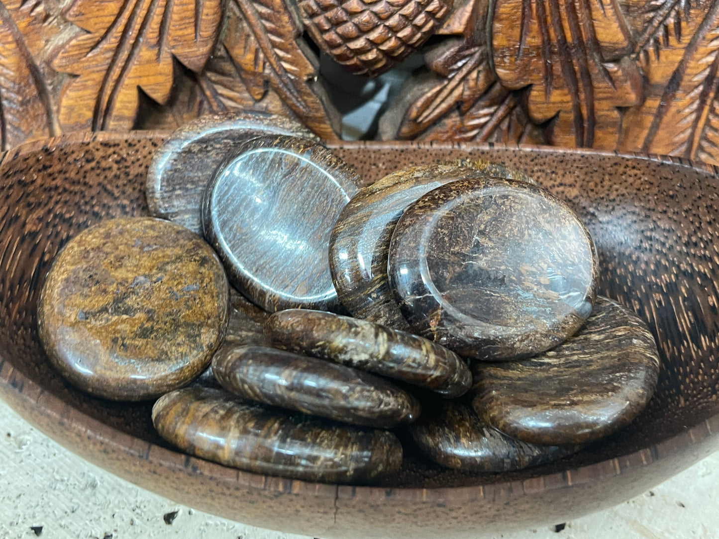 Bronzite Palm Stones & Worry Stones