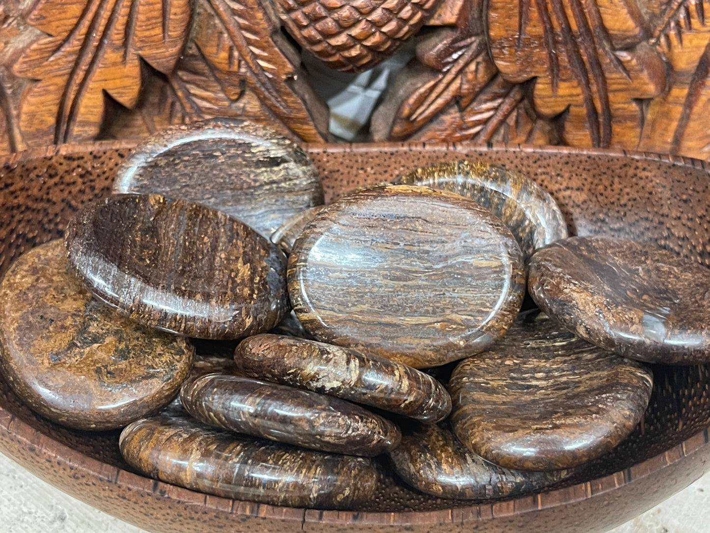 Bronzite Palm Stones & Worry Stones