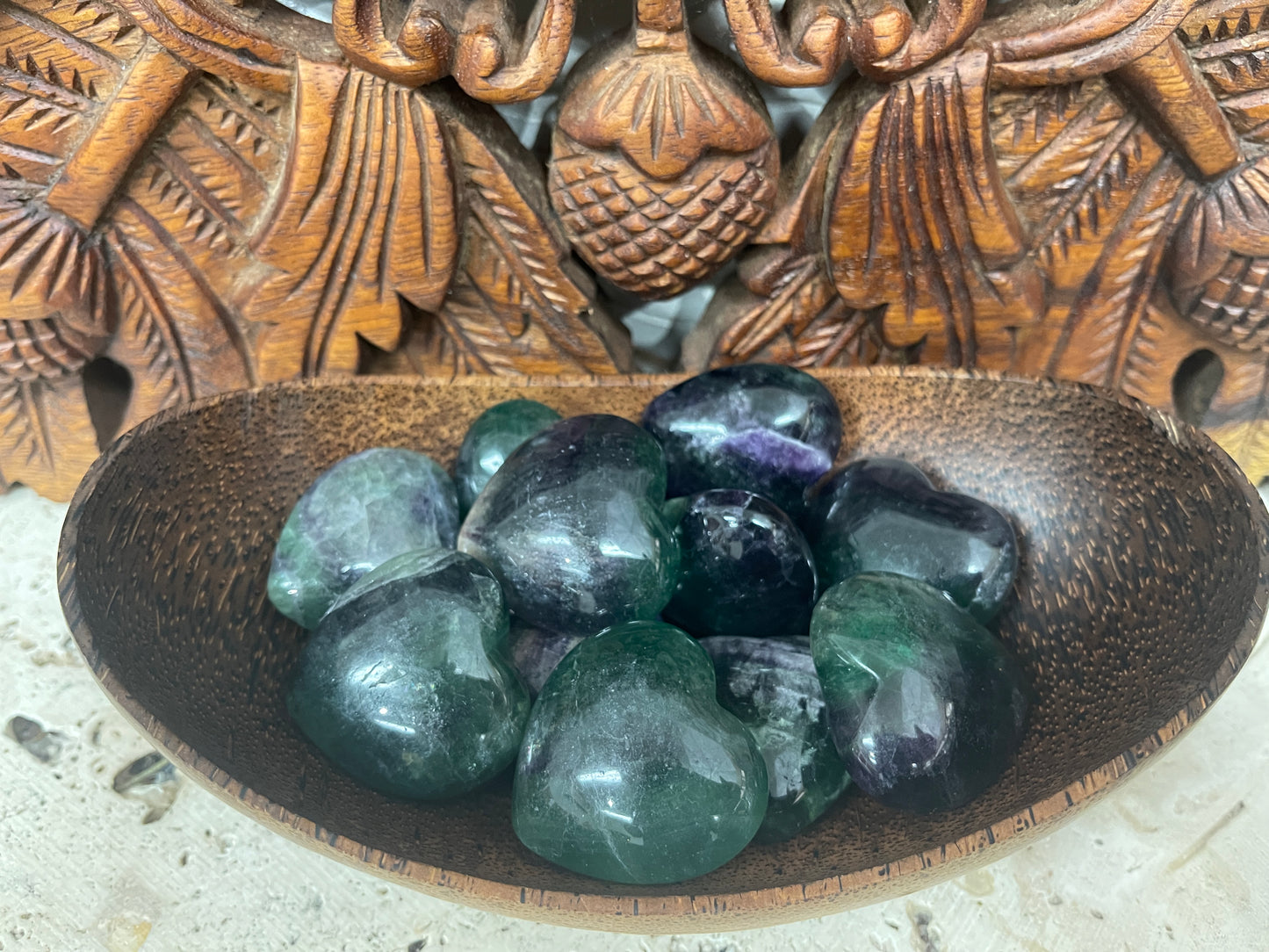 Fluorite Pocket Hearts