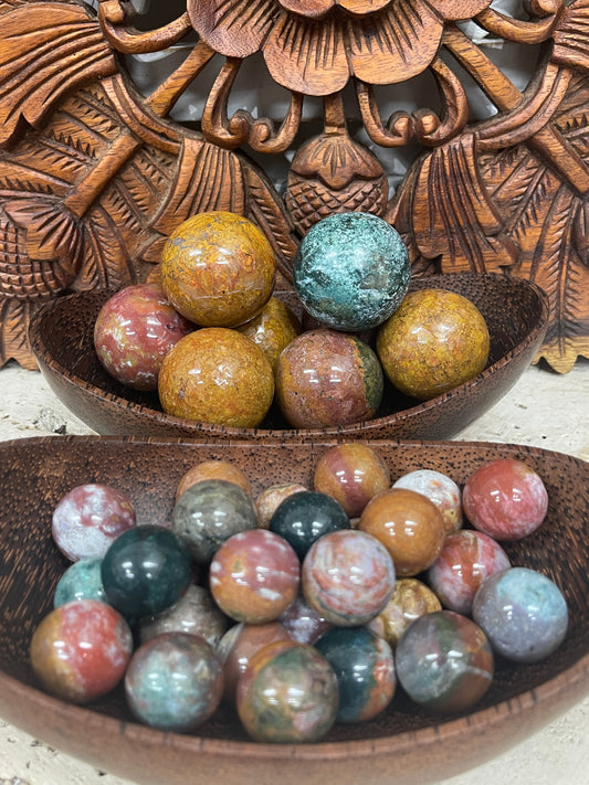 Ocean Jasper Spheres