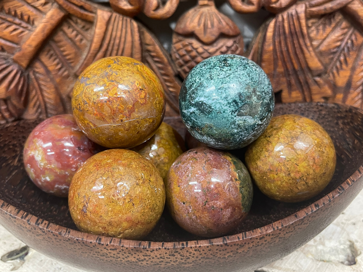 Ocean Jasper Spheres