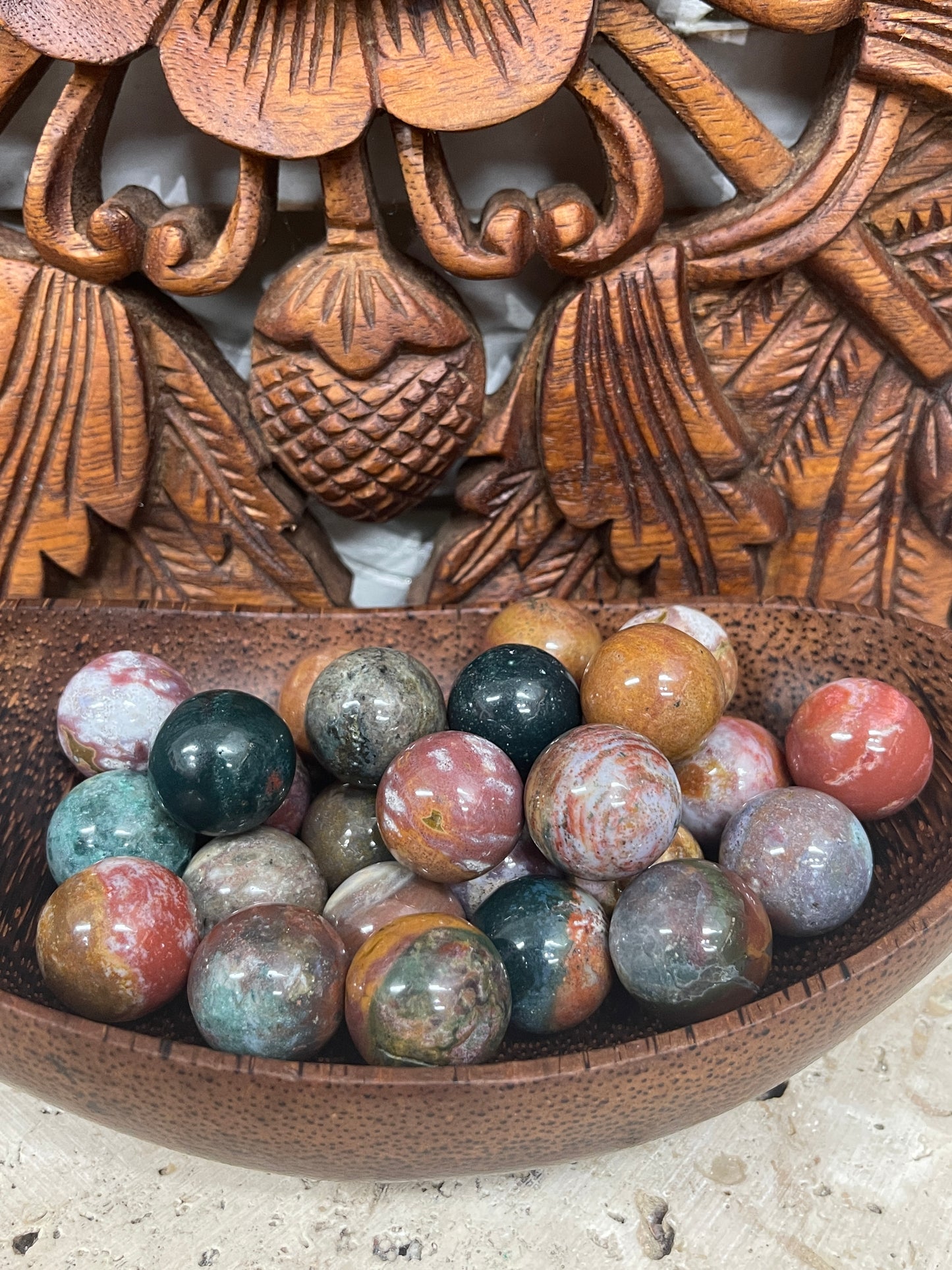Ocean Jasper Spheres
