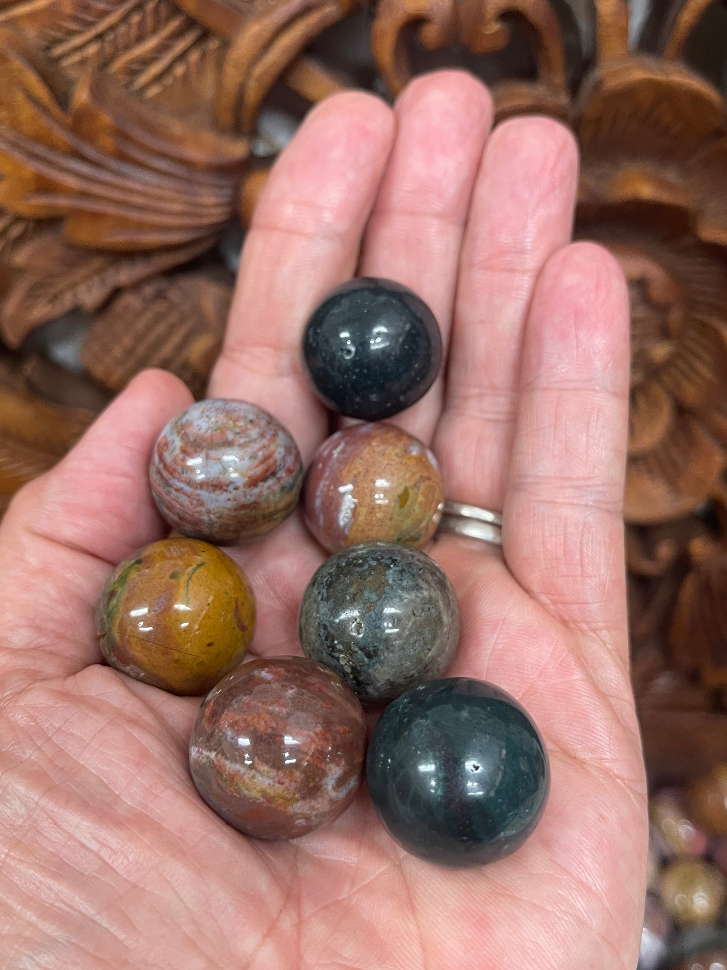 Ocean Jasper Spheres