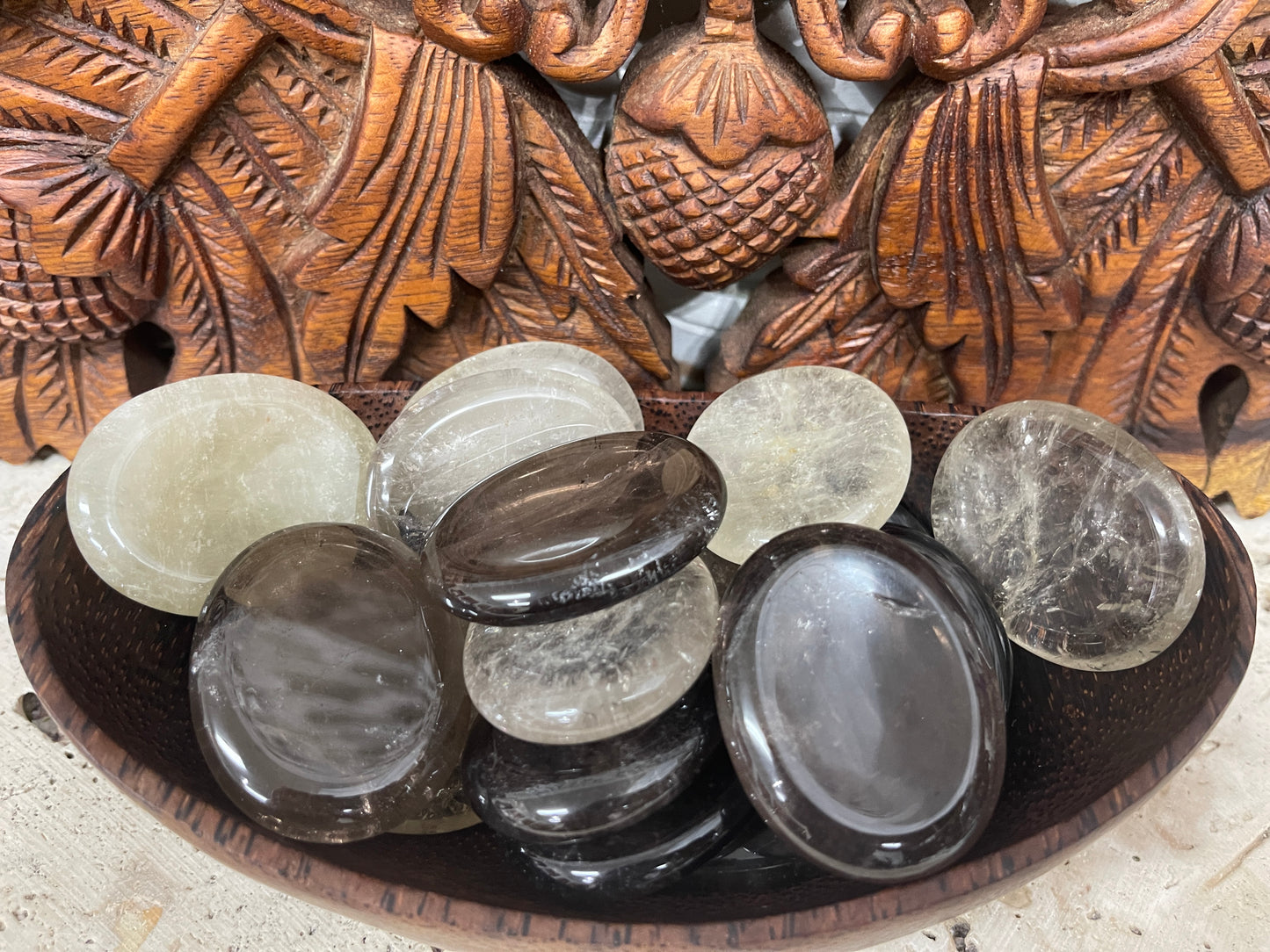 Smoky Quartz Worry Stones