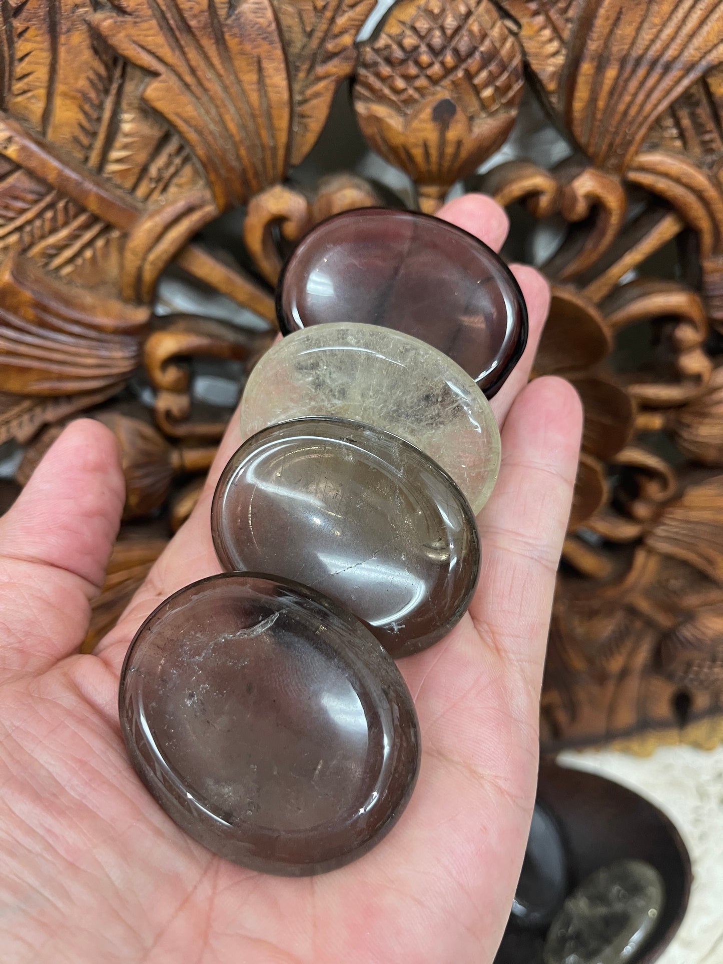 Smoky Quartz Worry Stones