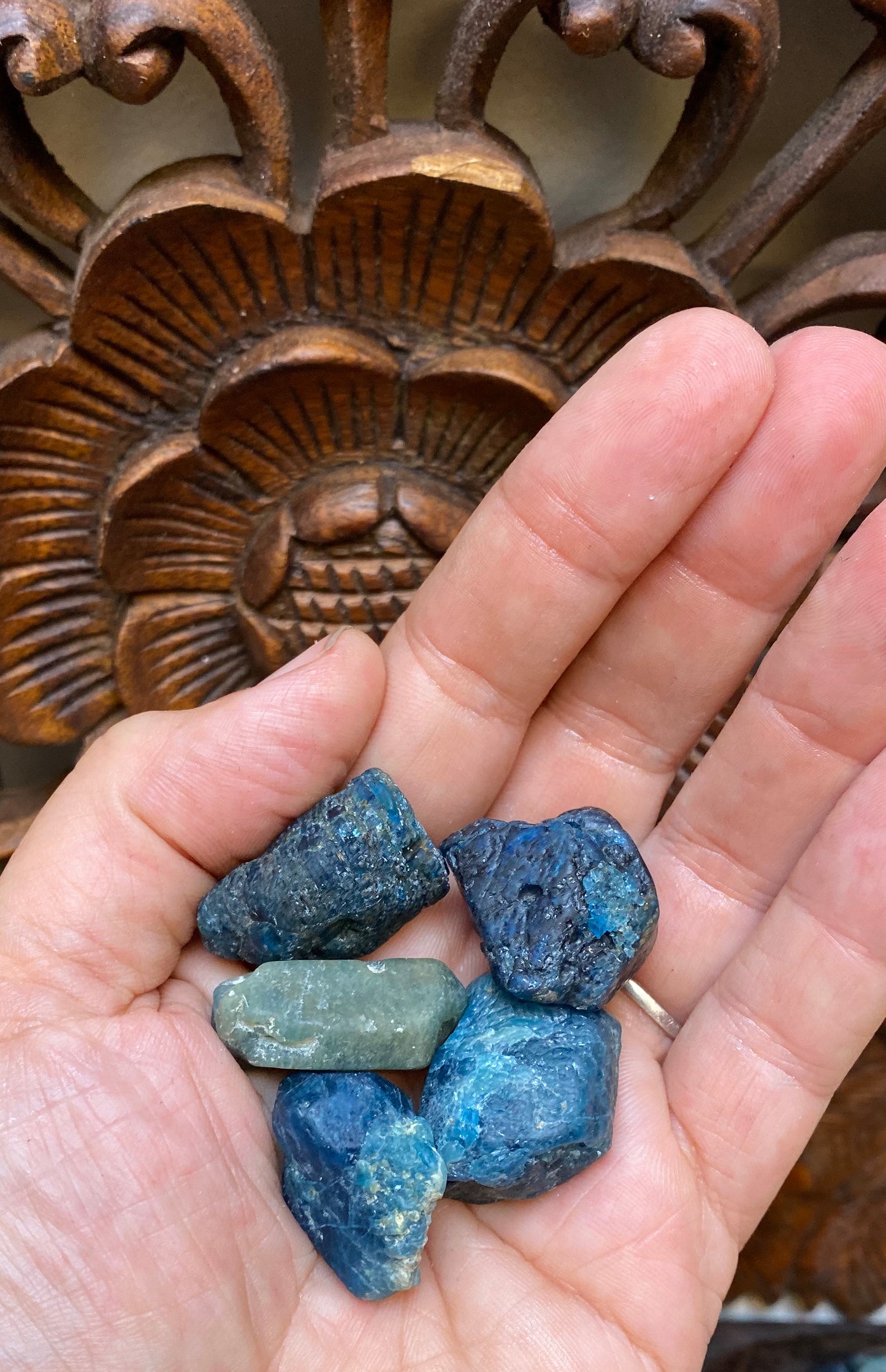 Raw Blue Apatite