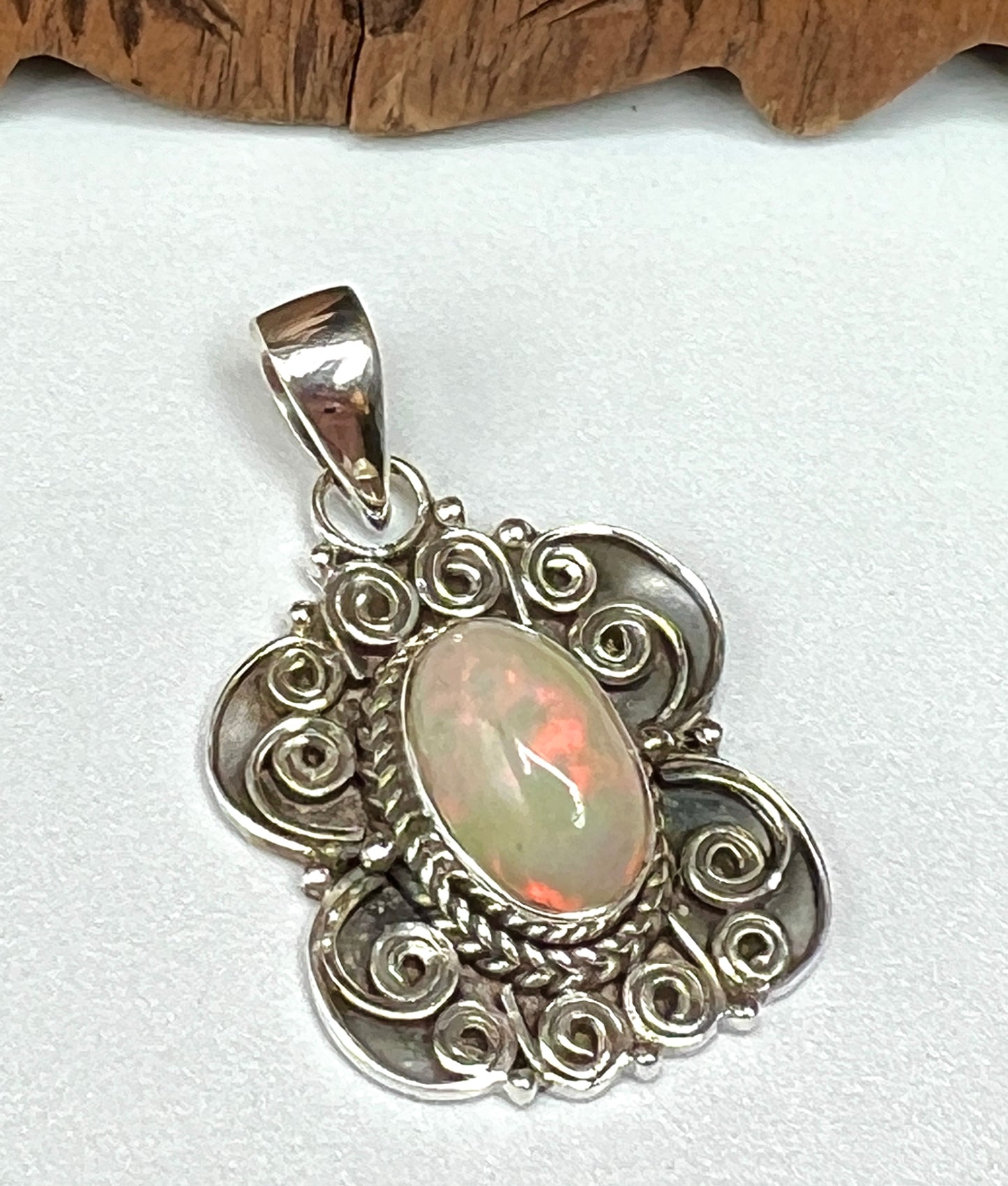 Rare Large Stone Ethiopian Opal Pendants
