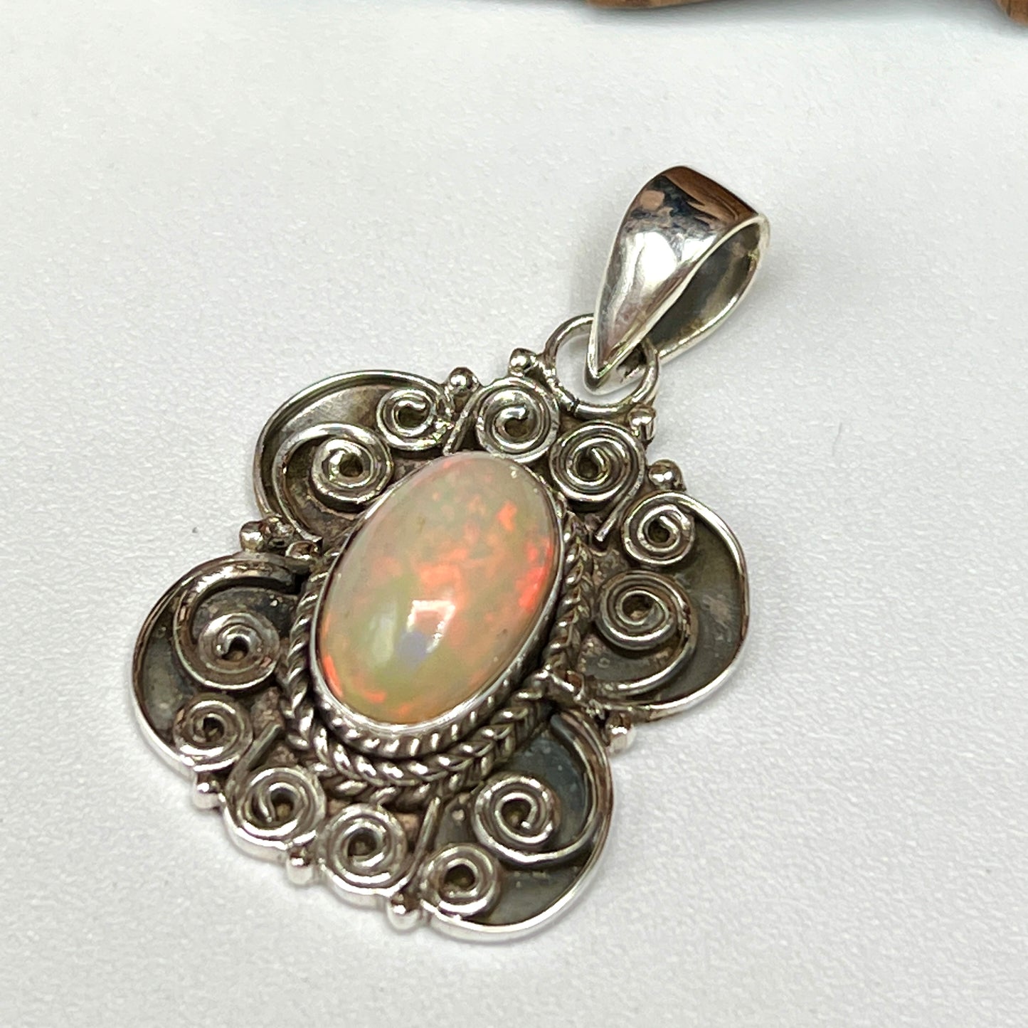 Rare Large Stone Ethiopian Opal Pendants