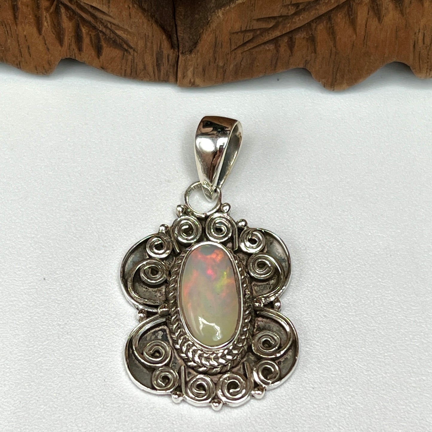 Rare Large Stone Ethiopian Opal Pendants