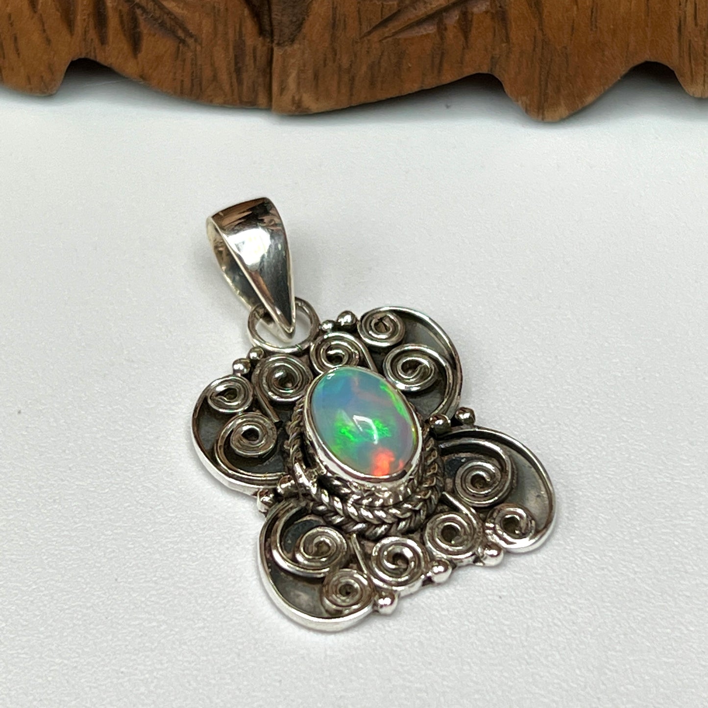 Rare Large Stone Ethiopian Opal Pendants