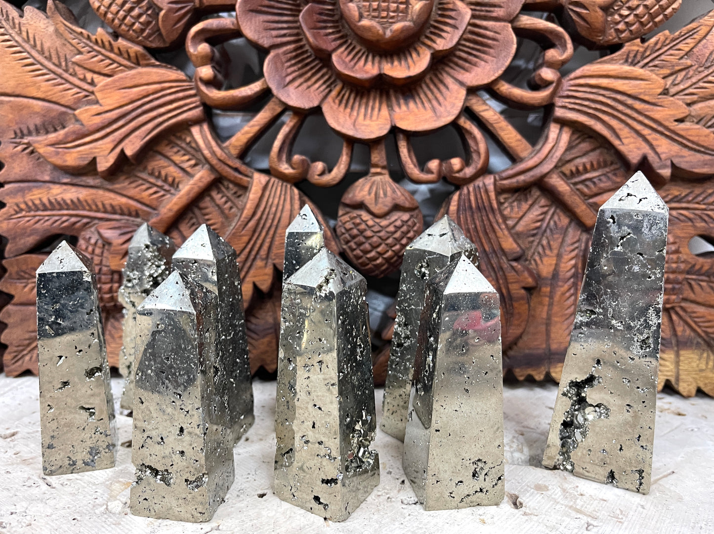 Pyrite Obelisks