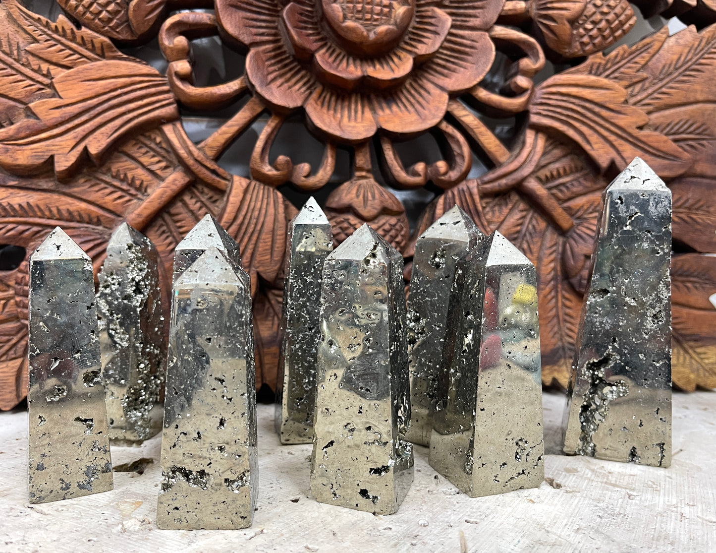 Pyrite Obelisks