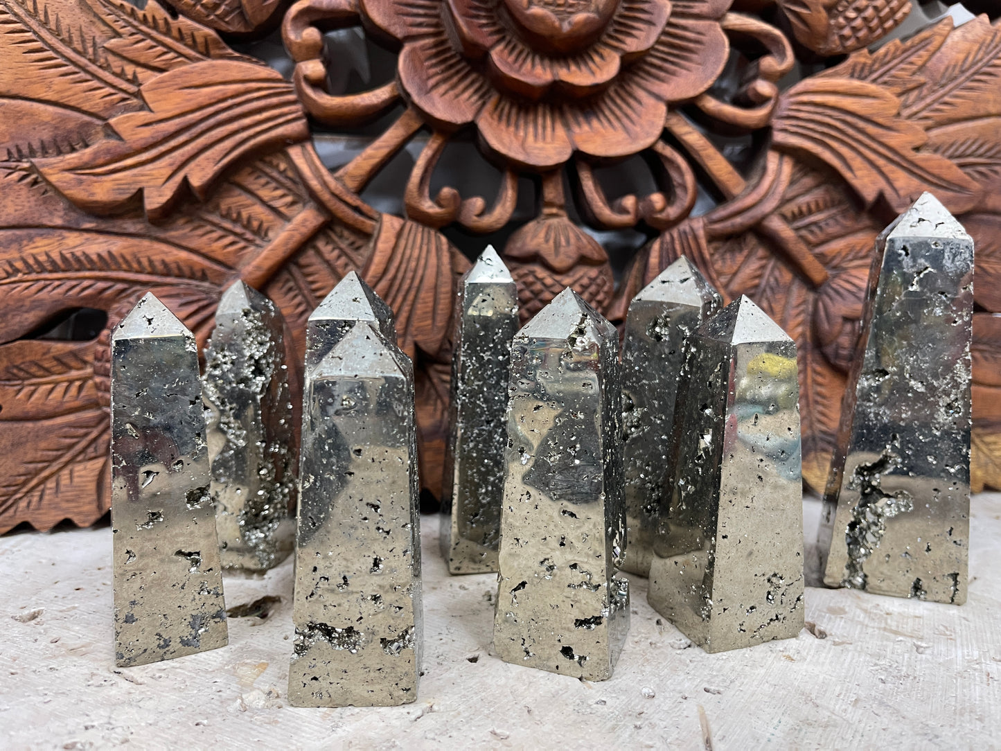 Pyrite Obelisks