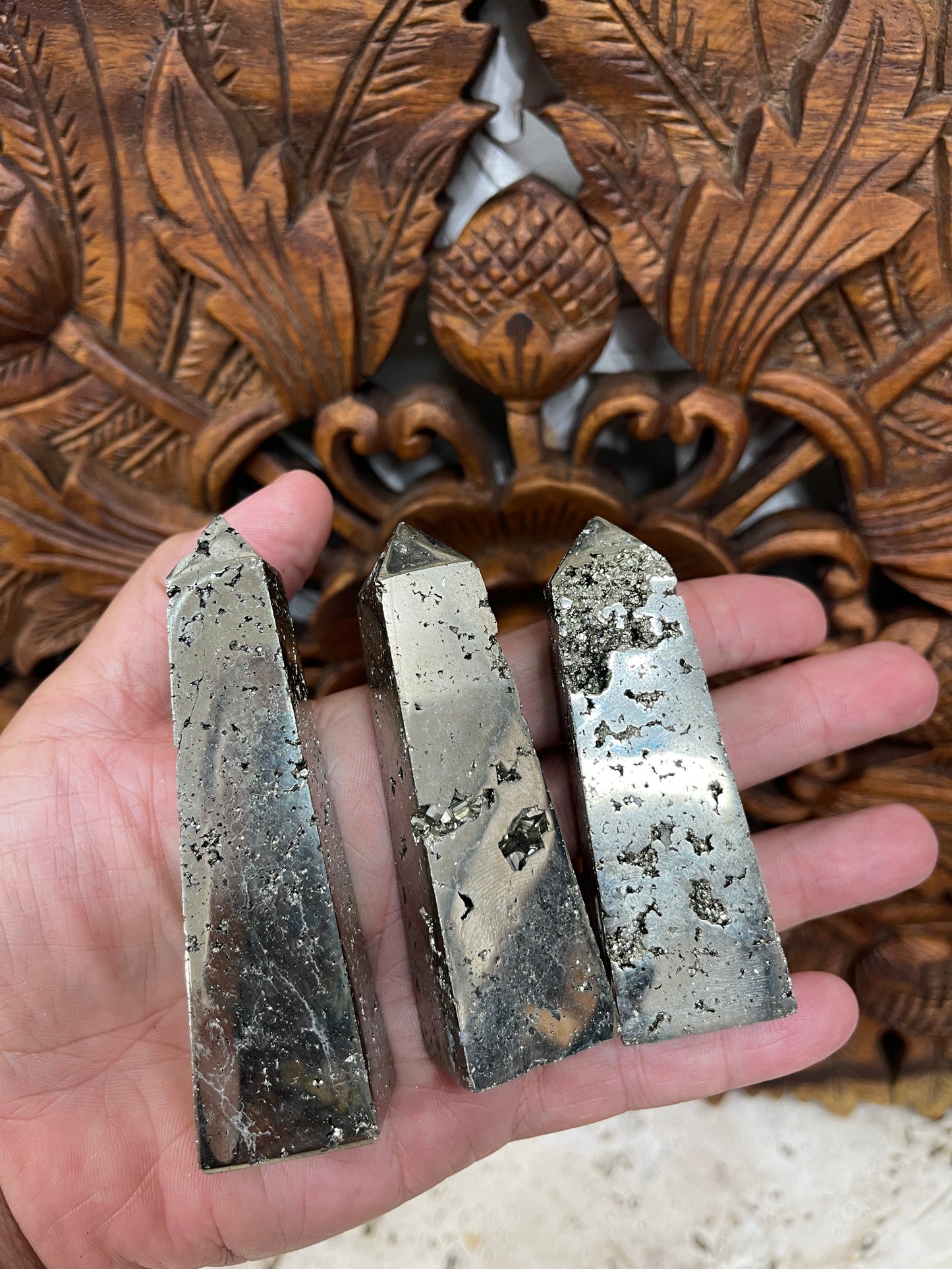 Pyrite Obelisks