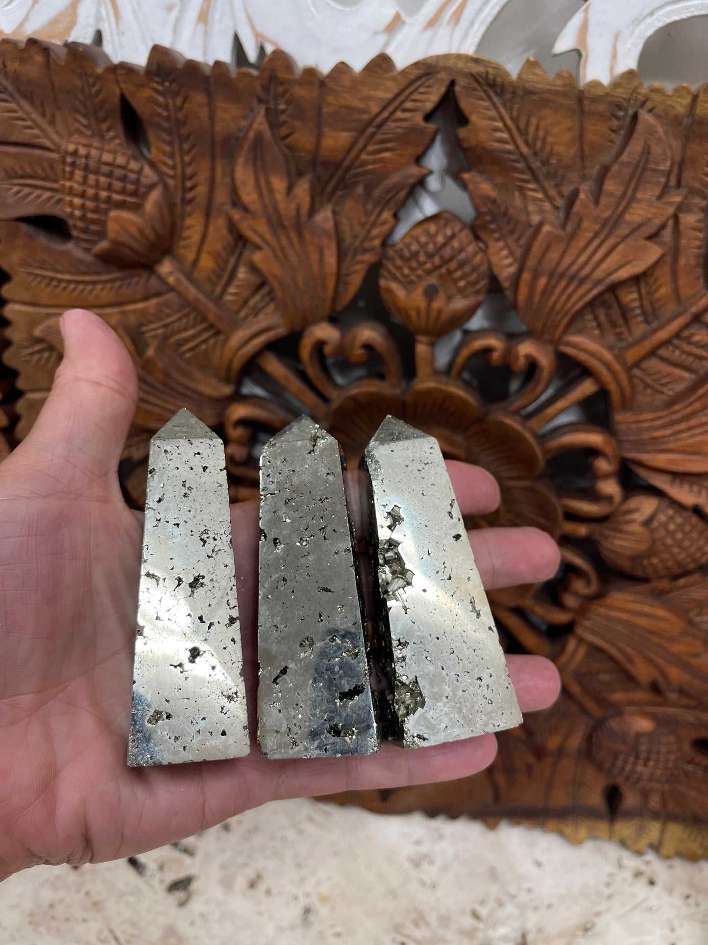 Pyrite Obelisks