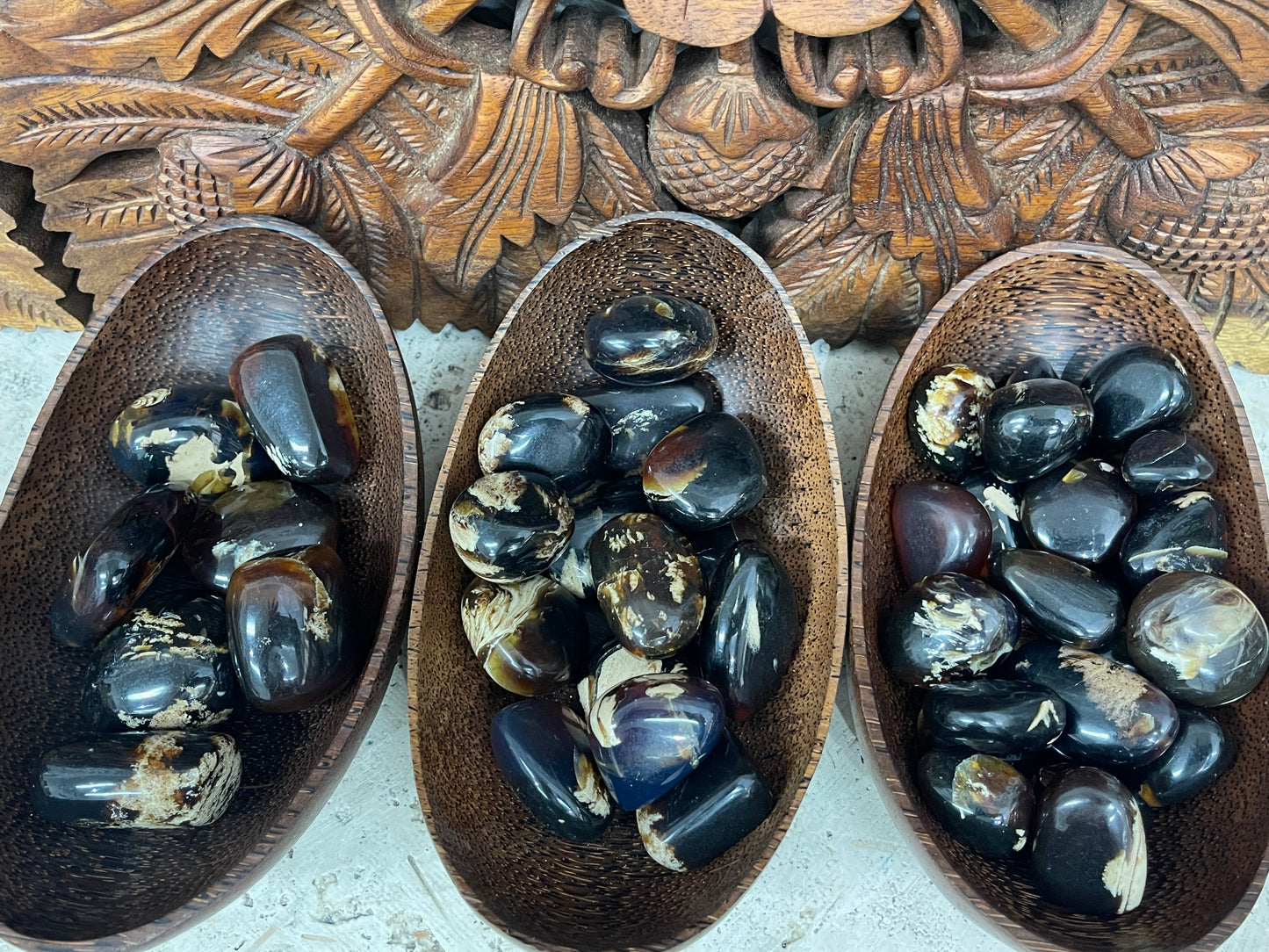 Indonesian Blue Amber Tumbles