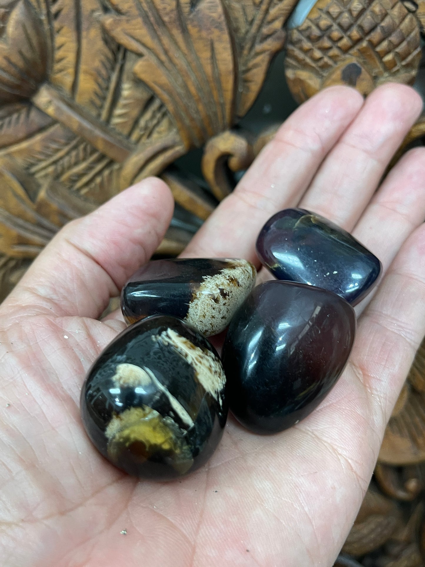 Indonesian Blue Amber Tumbles