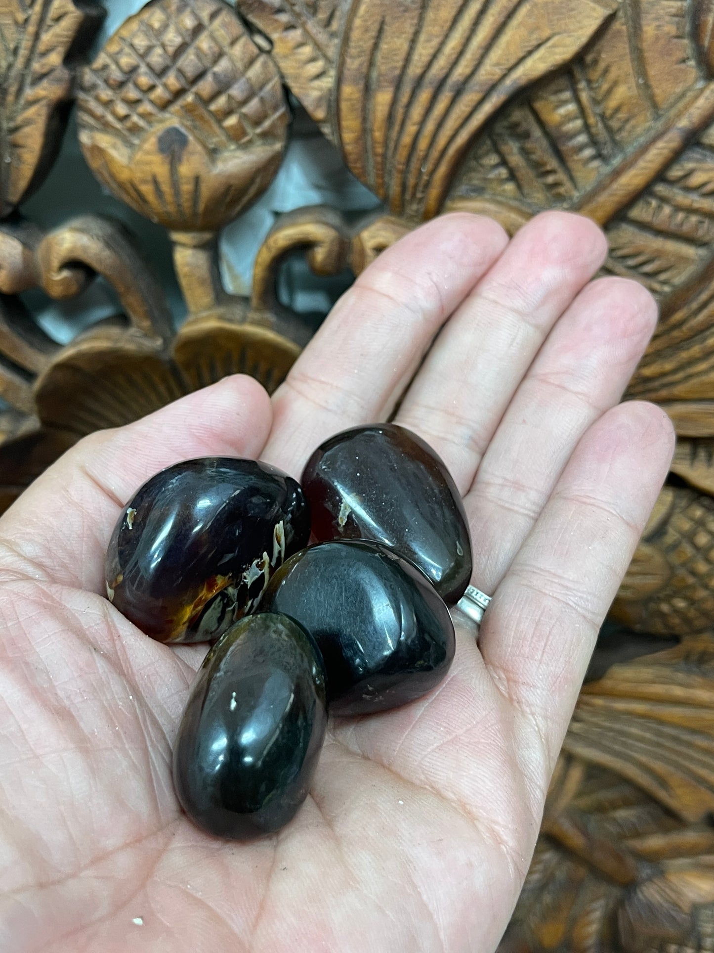 Indonesian Blue Amber Tumbles