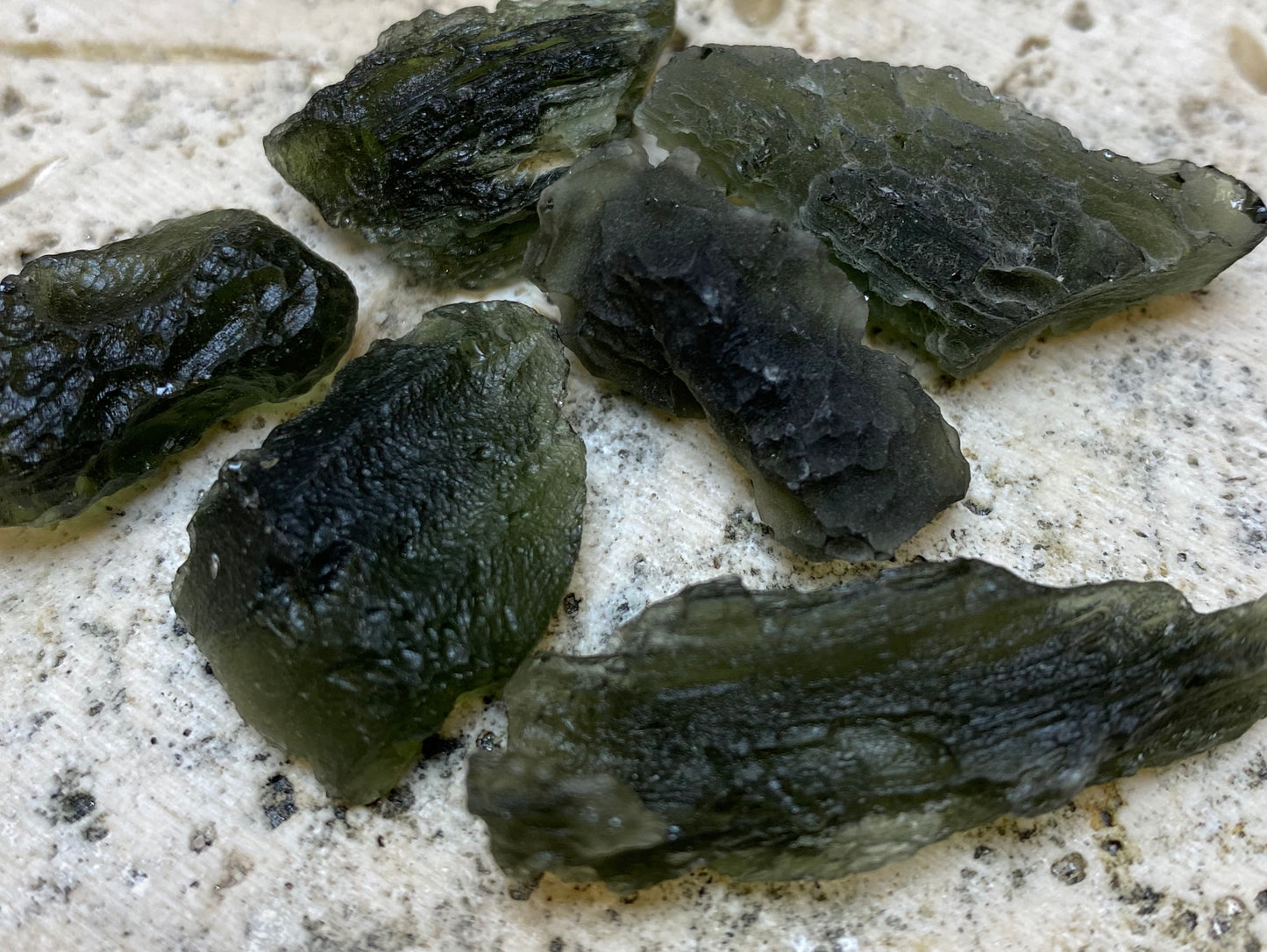 Raw Moldavite Specimens